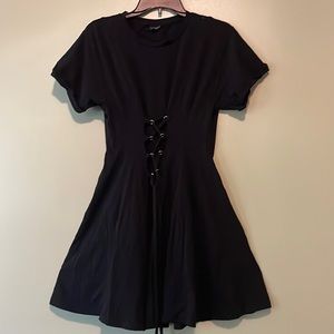 Goth Black Corset Dress